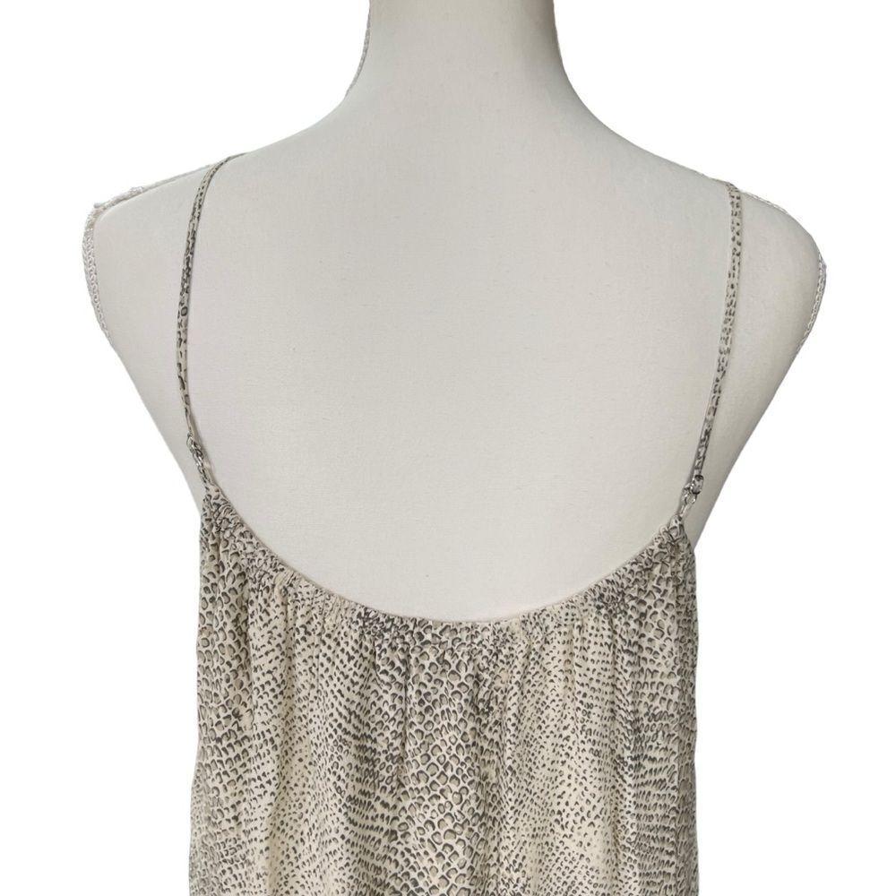 Rails Adora Snake Print Cream Tiered Midi Dress S… - image 5